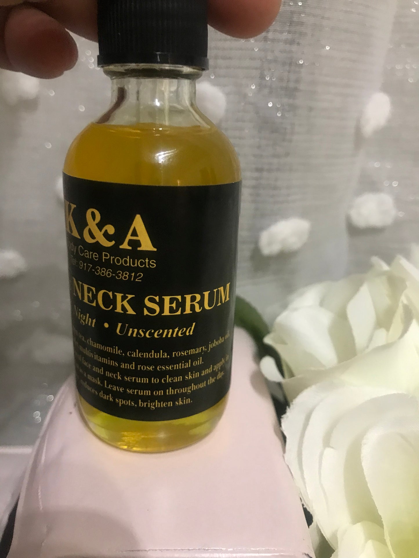 Face and neck serum (unscented)